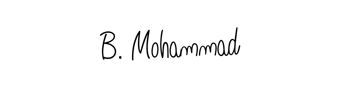 Design your own signature with our free online signature maker. With this signature software, you can create a handwritten (Angelique-Rose-font-FFP) signature for name B. Mohammad. B. Mohammad signature style 5 images and pictures png