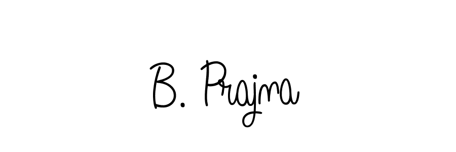 You should practise on your own different ways (Angelique-Rose-font-FFP) to write your name (B. Prajna) in signature. don't let someone else do it for you. B. Prajna signature style 5 images and pictures png