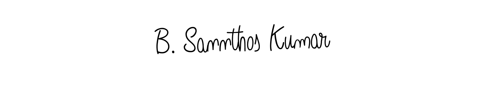It looks lik you need a new signature style for name B. Sannthos Kumar. Design unique handwritten (Angelique-Rose-font-FFP) signature with our free signature maker in just a few clicks. B. Sannthos Kumar signature style 5 images and pictures png