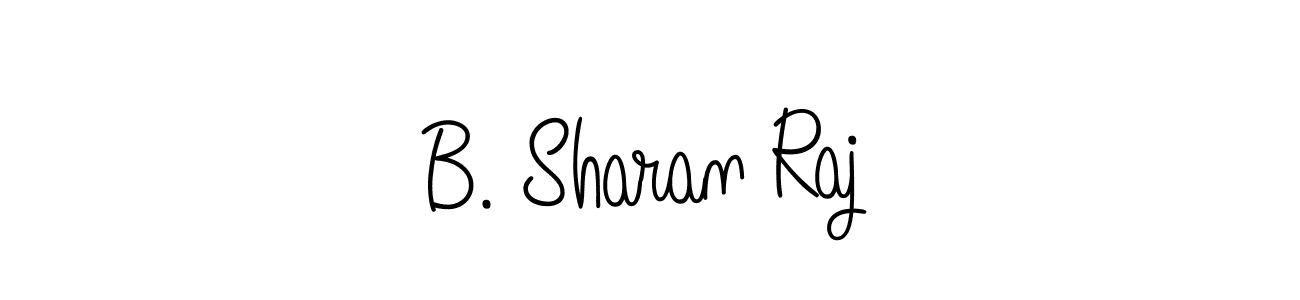 How to Draw B. Sharan Raj signature style? Angelique-Rose-font-FFP is a latest design signature styles for name B. Sharan Raj. B. Sharan Raj signature style 5 images and pictures png