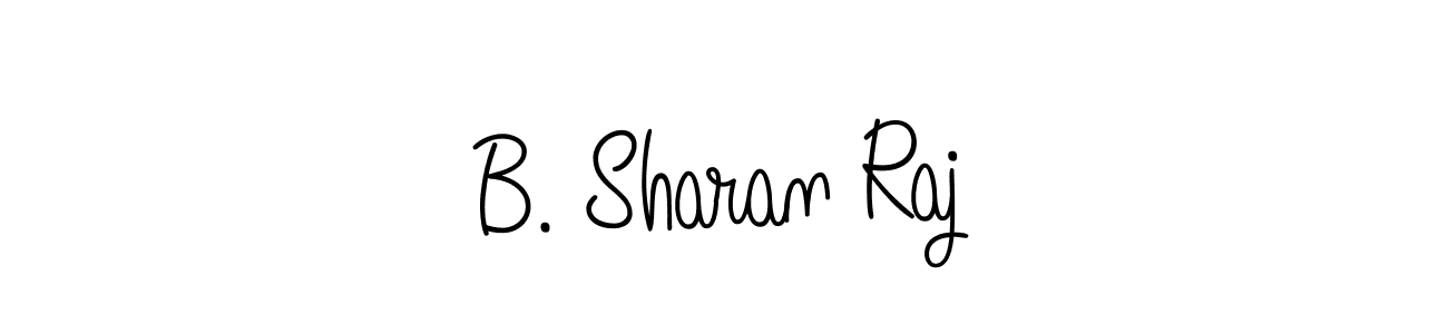 B. Sharan Raj stylish signature style. Best Handwritten Sign (Angelique-Rose-font-FFP) for my name. Handwritten Signature Collection Ideas for my name B. Sharan Raj. B. Sharan Raj signature style 5 images and pictures png