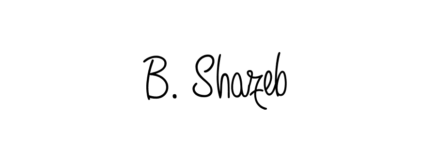 Create a beautiful signature design for name B. Shazeb. With this signature (Angelique-Rose-font-FFP) fonts, you can make a handwritten signature for free. B. Shazeb signature style 5 images and pictures png