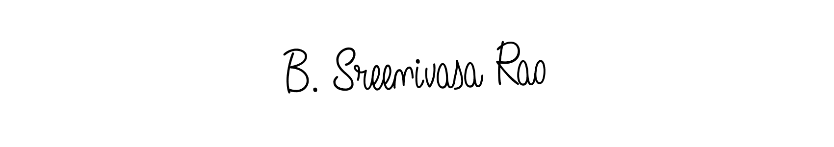 Use a signature maker to create a handwritten signature online. With this signature software, you can design (Angelique-Rose-font-FFP) your own signature for name B. Sreenivasa Rao. B. Sreenivasa Rao signature style 5 images and pictures png