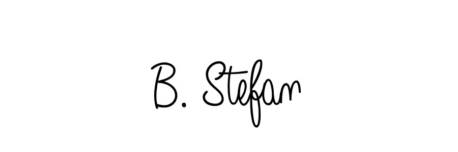 The best way (Angelique-Rose-font-FFP) to make a short signature is to pick only two or three words in your name. The name B. Stefan include a total of six letters. For converting this name. B. Stefan signature style 5 images and pictures png