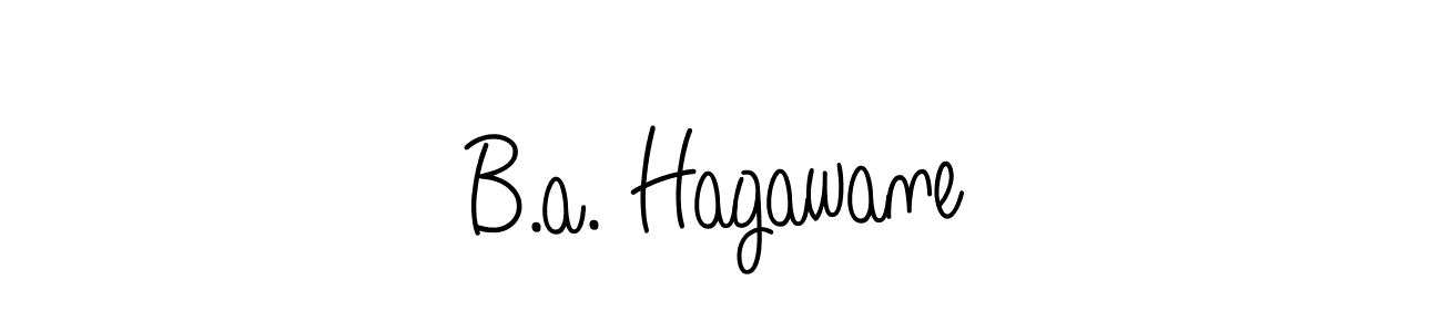 Make a short B.a. Hagawane signature style. Manage your documents anywhere anytime using Angelique-Rose-font-FFP. Create and add eSignatures, submit forms, share and send files easily. B.a. Hagawane signature style 5 images and pictures png