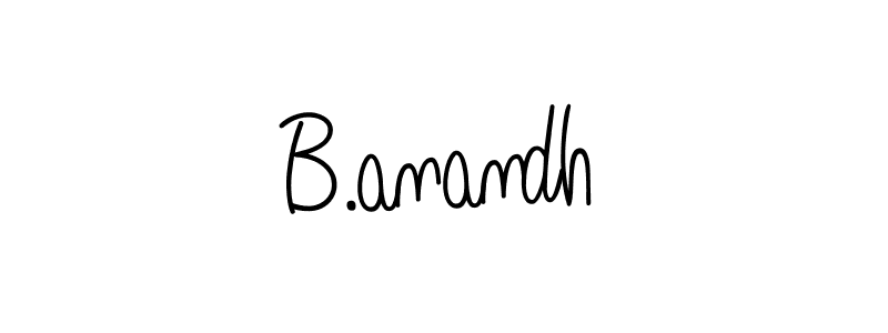 How to make B.anandh signature? Angelique-Rose-font-FFP is a professional autograph style. Create handwritten signature for B.anandh name. B.anandh signature style 5 images and pictures png