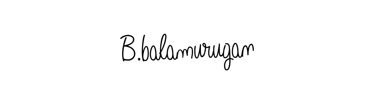 Design your own signature with our free online signature maker. With this signature software, you can create a handwritten (Angelique-Rose-font-FFP) signature for name B.balamurugan. B.balamurugan signature style 5 images and pictures png