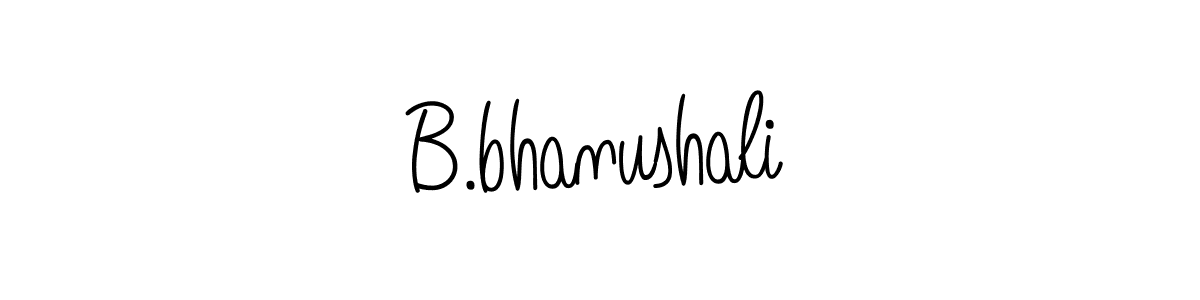 Check out images of Autograph of B.bhanushali name. Actor B.bhanushali Signature Style. Angelique-Rose-font-FFP is a professional sign style online. B.bhanushali signature style 5 images and pictures png