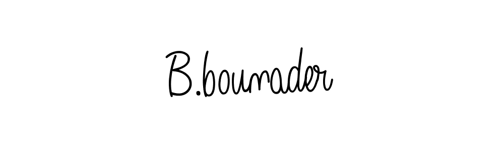 How to Draw B.bounader signature style? Angelique-Rose-font-FFP is a latest design signature styles for name B.bounader. B.bounader signature style 5 images and pictures png