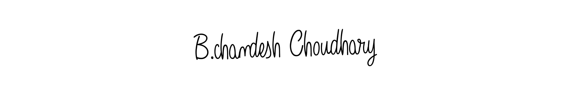 Design your own signature with our free online signature maker. With this signature software, you can create a handwritten (Angelique-Rose-font-FFP) signature for name B.chandesh Choudhary. B.chandesh Choudhary signature style 5 images and pictures png