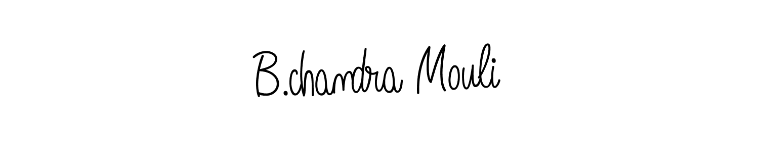 Make a beautiful signature design for name B.chandra Mouli. With this signature (Angelique-Rose-font-FFP) style, you can create a handwritten signature for free. B.chandra Mouli signature style 5 images and pictures png