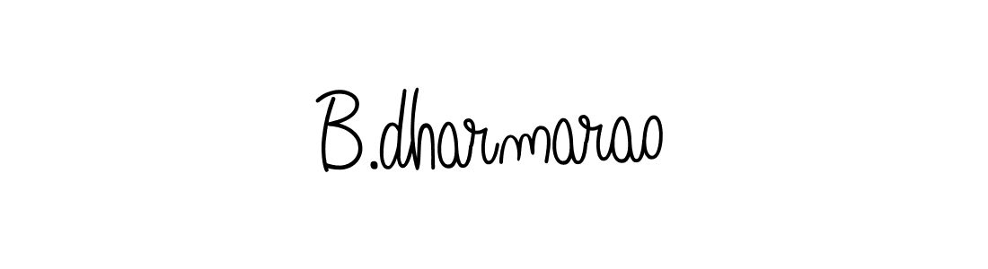 B.dharmarao stylish signature style. Best Handwritten Sign (Angelique-Rose-font-FFP) for my name. Handwritten Signature Collection Ideas for my name B.dharmarao. B.dharmarao signature style 5 images and pictures png