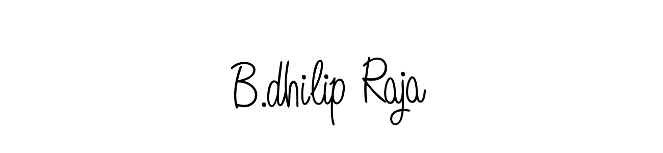 Create a beautiful signature design for name B.dhilip Raja. With this signature (Angelique-Rose-font-FFP) fonts, you can make a handwritten signature for free. B.dhilip Raja signature style 5 images and pictures png