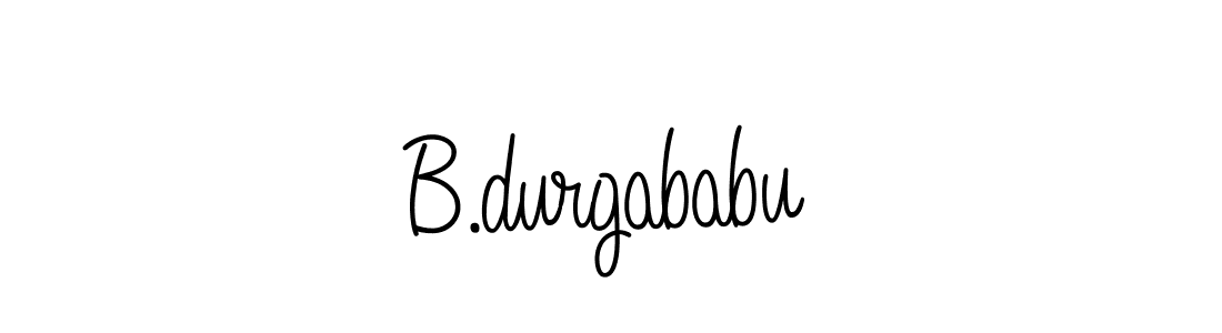 Create a beautiful signature design for name B.durgababu. With this signature (Angelique-Rose-font-FFP) fonts, you can make a handwritten signature for free. B.durgababu signature style 5 images and pictures png