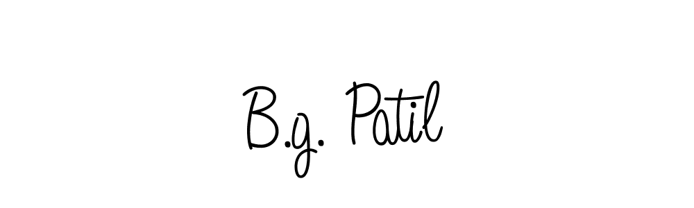 You should practise on your own different ways (Angelique-Rose-font-FFP) to write your name (B.g. Patil) in signature. don't let someone else do it for you. B.g. Patil signature style 5 images and pictures png