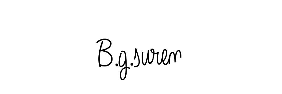 How to Draw B.g.suren signature style? Angelique-Rose-font-FFP is a latest design signature styles for name B.g.suren. B.g.suren signature style 5 images and pictures png