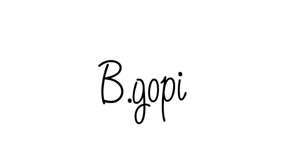 Create a beautiful signature design for name B.gopi. With this signature (Angelique-Rose-font-FFP) fonts, you can make a handwritten signature for free. B.gopi signature style 5 images and pictures png