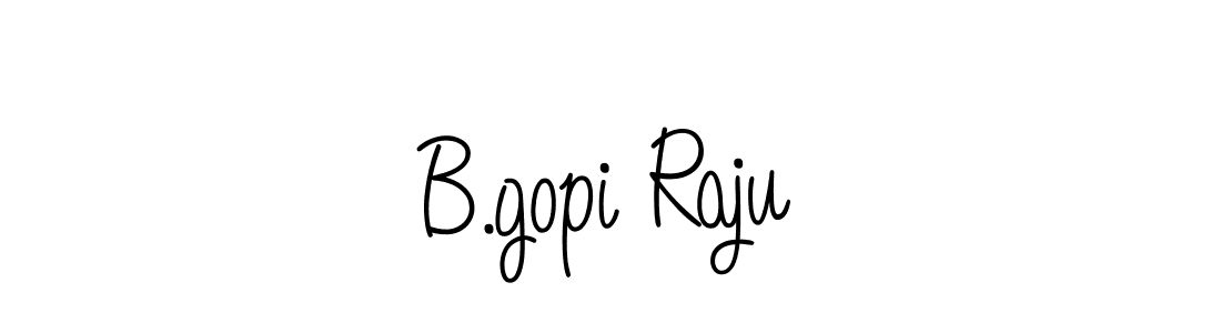 How to Draw B.gopi Raju signature style? Angelique-Rose-font-FFP is a latest design signature styles for name B.gopi Raju. B.gopi Raju signature style 5 images and pictures png