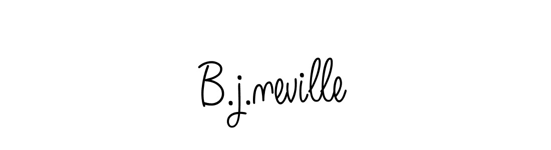 if you are searching for the best signature style for your name B.j.neville. so please give up your signature search. here we have designed multiple signature styles  using Angelique-Rose-font-FFP. B.j.neville signature style 5 images and pictures png