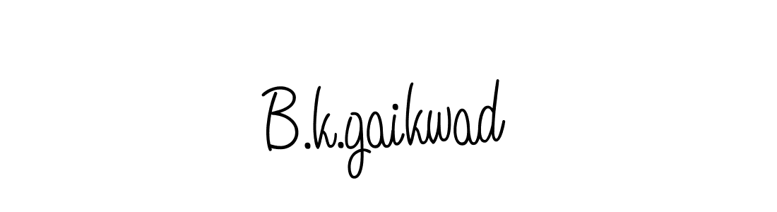 Use a signature maker to create a handwritten signature online. With this signature software, you can design (Angelique-Rose-font-FFP) your own signature for name B.k.gaikwad. B.k.gaikwad signature style 5 images and pictures png