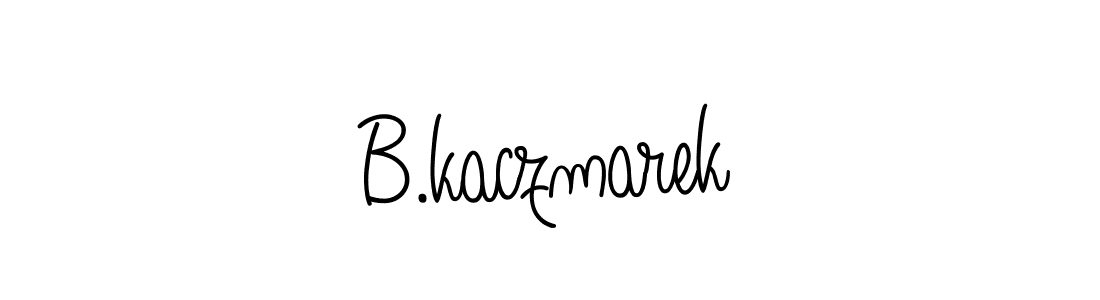 Use a signature maker to create a handwritten signature online. With this signature software, you can design (Angelique-Rose-font-FFP) your own signature for name B.kaczmarek. B.kaczmarek signature style 5 images and pictures png