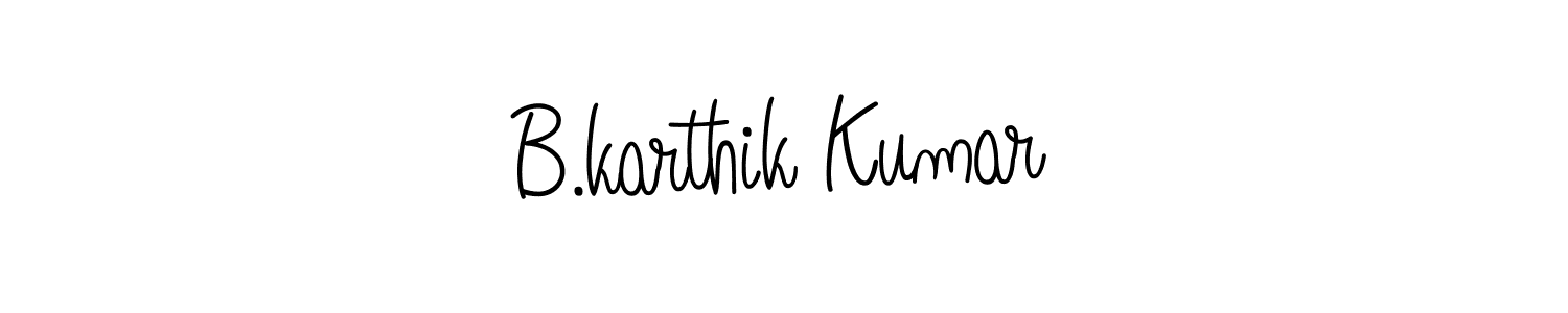 How to make B.karthik Kumar signature? Angelique-Rose-font-FFP is a professional autograph style. Create handwritten signature for B.karthik Kumar name. B.karthik Kumar signature style 5 images and pictures png
