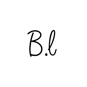 Design your own signature with our free online signature maker. With this signature software, you can create a handwritten (Angelique-Rose-font-FFP) signature for name B.l. B.l signature style 5 images and pictures png