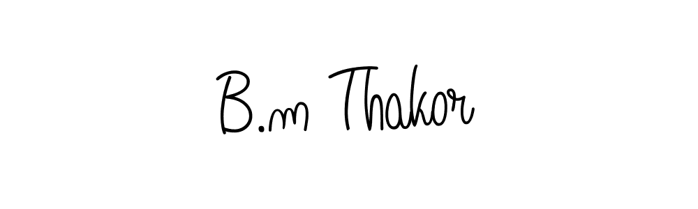 It looks lik you need a new signature style for name B.m Thakor. Design unique handwritten (Angelique-Rose-font-FFP) signature with our free signature maker in just a few clicks. B.m Thakor signature style 5 images and pictures png