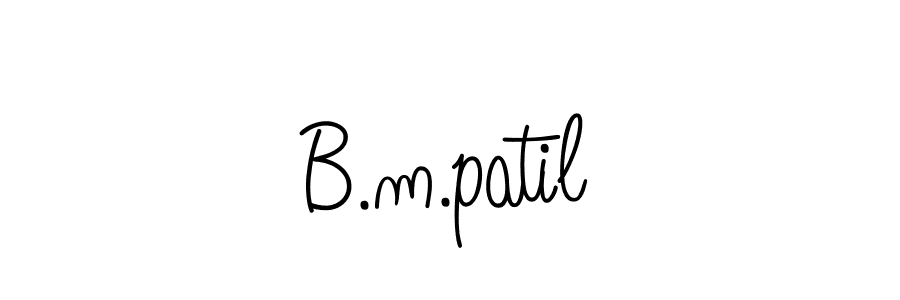 Create a beautiful signature design for name B.m.patil. With this signature (Angelique-Rose-font-FFP) fonts, you can make a handwritten signature for free. B.m.patil signature style 5 images and pictures png