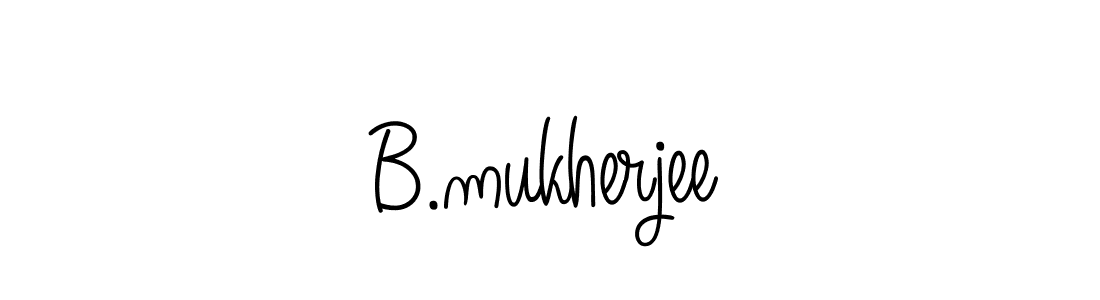 Design your own signature with our free online signature maker. With this signature software, you can create a handwritten (Angelique-Rose-font-FFP) signature for name B.mukherjee. B.mukherjee signature style 5 images and pictures png
