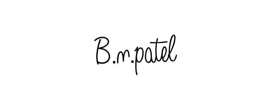 Design your own signature with our free online signature maker. With this signature software, you can create a handwritten (Angelique-Rose-font-FFP) signature for name B.n.patel. B.n.patel signature style 5 images and pictures png