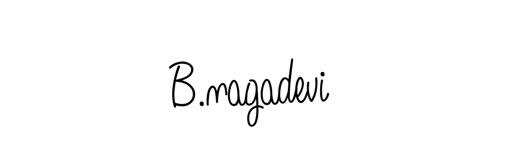 Once you've used our free online signature maker to create your best signature Angelique-Rose-font-FFP style, it's time to enjoy all of the benefits that B.nagadevi name signing documents. B.nagadevi signature style 5 images and pictures png