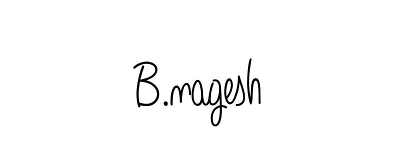 Also we have B.nagesh name is the best signature style. Create professional handwritten signature collection using Angelique-Rose-font-FFP autograph style. B.nagesh signature style 5 images and pictures png