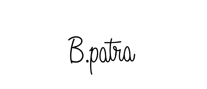 The best way (Angelique-Rose-font-FFP) to make a short signature is to pick only two or three words in your name. The name B.patra include a total of six letters. For converting this name. B.patra signature style 5 images and pictures png