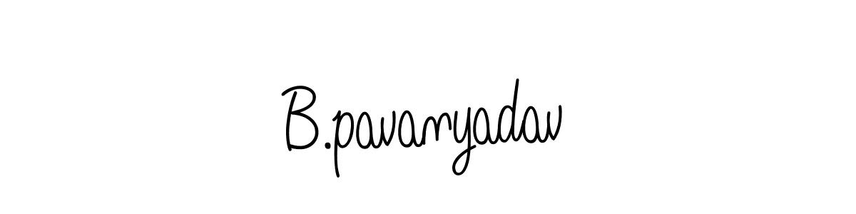 How to make B.pavanyadav signature? Angelique-Rose-font-FFP is a professional autograph style. Create handwritten signature for B.pavanyadav name. B.pavanyadav signature style 5 images and pictures png