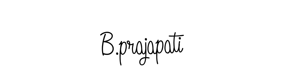 How to make B.prajapati name signature. Use Angelique-Rose-font-FFP style for creating short signs online. This is the latest handwritten sign. B.prajapati signature style 5 images and pictures png