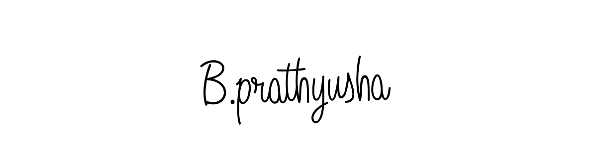 Use a signature maker to create a handwritten signature online. With this signature software, you can design (Angelique-Rose-font-FFP) your own signature for name B.prathyusha. B.prathyusha signature style 5 images and pictures png