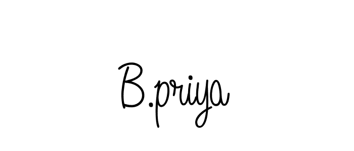 Create a beautiful signature design for name B.priya. With this signature (Angelique-Rose-font-FFP) fonts, you can make a handwritten signature for free. B.priya signature style 5 images and pictures png