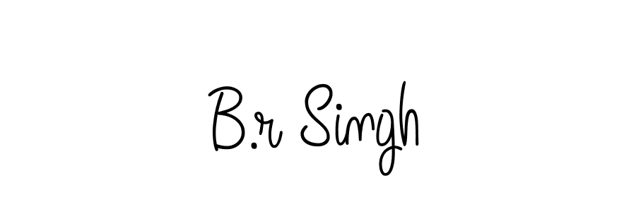 Create a beautiful signature design for name B.r Singh. With this signature (Angelique-Rose-font-FFP) fonts, you can make a handwritten signature for free. B.r Singh signature style 5 images and pictures png