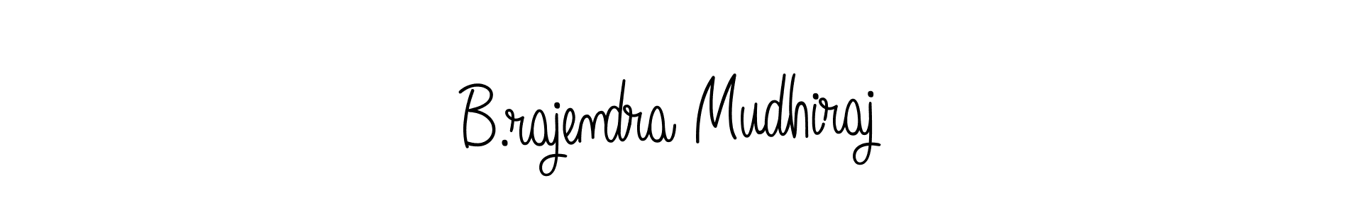 Make a beautiful signature design for name B.rajendra Mudhiraj. With this signature (Angelique-Rose-font-FFP) style, you can create a handwritten signature for free. B.rajendra Mudhiraj signature style 5 images and pictures png
