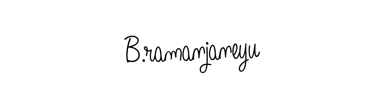 How to make B.ramanjaneyu name signature. Use Angelique-Rose-font-FFP style for creating short signs online. This is the latest handwritten sign. B.ramanjaneyu signature style 5 images and pictures png