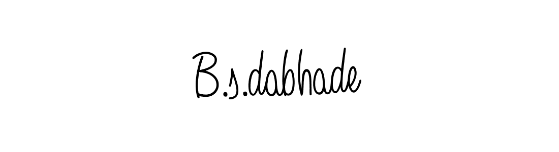 B.s.dabhade stylish signature style. Best Handwritten Sign (Angelique-Rose-font-FFP) for my name. Handwritten Signature Collection Ideas for my name B.s.dabhade. B.s.dabhade signature style 5 images and pictures png