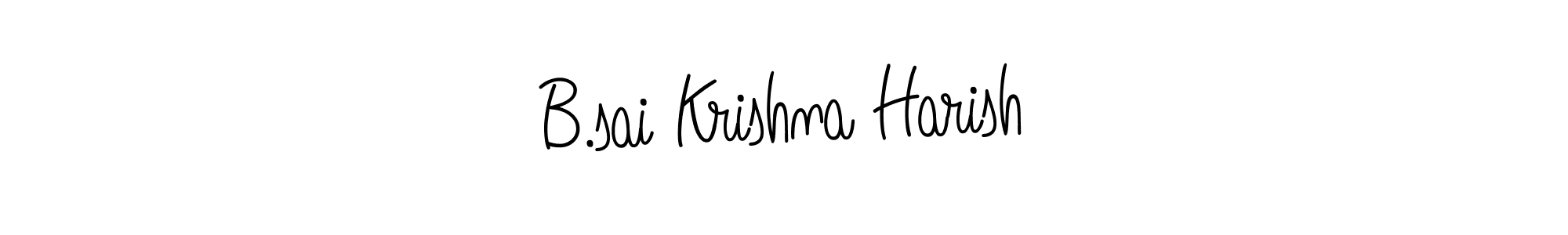 Create a beautiful signature design for name B.sai Krishna Harish. With this signature (Angelique-Rose-font-FFP) fonts, you can make a handwritten signature for free. B.sai Krishna Harish signature style 5 images and pictures png