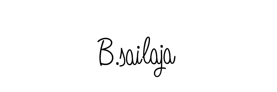 Create a beautiful signature design for name B.sailaja. With this signature (Angelique-Rose-font-FFP) fonts, you can make a handwritten signature for free. B.sailaja signature style 5 images and pictures png