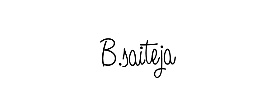 Design your own signature with our free online signature maker. With this signature software, you can create a handwritten (Angelique-Rose-font-FFP) signature for name B.saiteja. B.saiteja signature style 5 images and pictures png