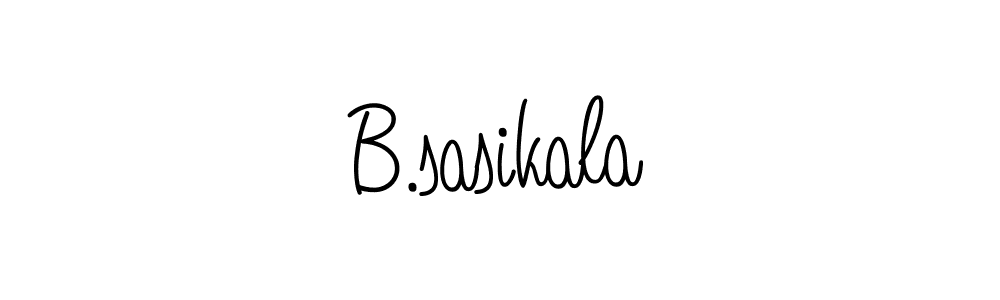 Make a beautiful signature design for name B.sasikala. With this signature (Angelique-Rose-font-FFP) style, you can create a handwritten signature for free. B.sasikala signature style 5 images and pictures png