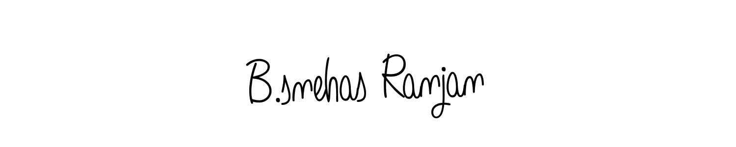 B.snehas Ranjan stylish signature style. Best Handwritten Sign (Angelique-Rose-font-FFP) for my name. Handwritten Signature Collection Ideas for my name B.snehas Ranjan. B.snehas Ranjan signature style 5 images and pictures png