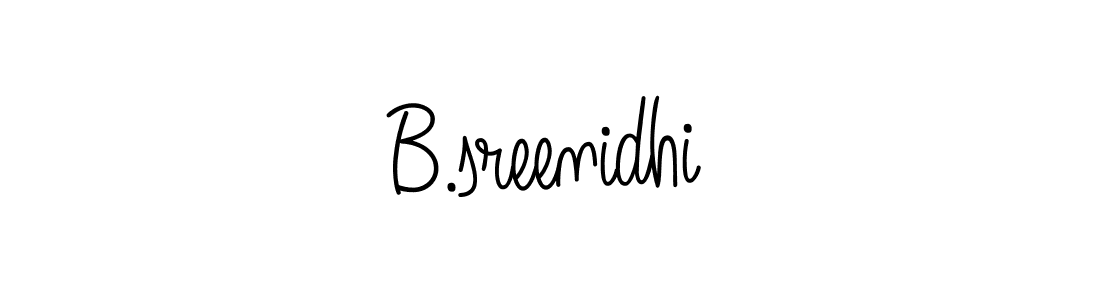 How to Draw B.sreenidhi signature style? Angelique-Rose-font-FFP is a latest design signature styles for name B.sreenidhi. B.sreenidhi signature style 5 images and pictures png