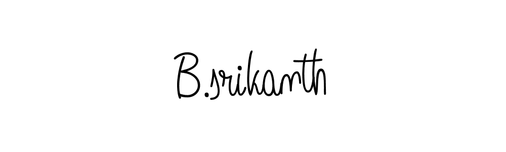 Make a beautiful signature design for name B.srikanth. With this signature (Angelique-Rose-font-FFP) style, you can create a handwritten signature for free. B.srikanth signature style 5 images and pictures png