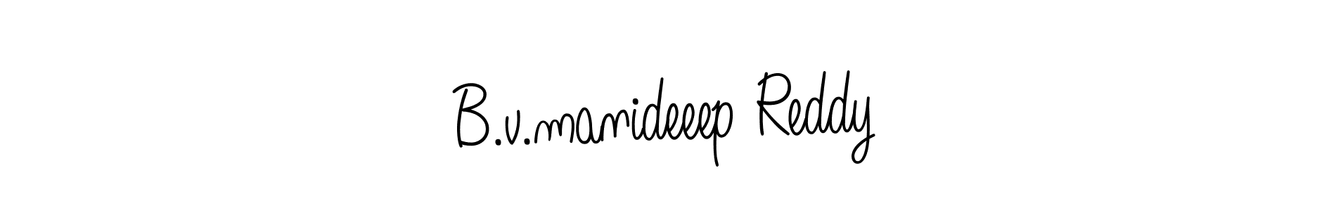 It looks lik you need a new signature style for name B.v.manideeep Reddy. Design unique handwritten (Angelique-Rose-font-FFP) signature with our free signature maker in just a few clicks. B.v.manideeep Reddy signature style 5 images and pictures png